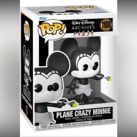 Funko POP Walt Disney Archives: Plane Crazy Minnie 1108 - Picture 3 of 4
